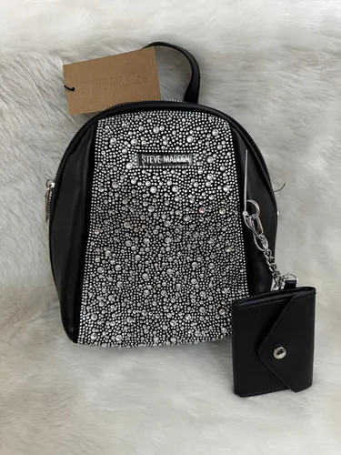 Mochila Steve Madden Cristales 100 Original Tarjetero Env o