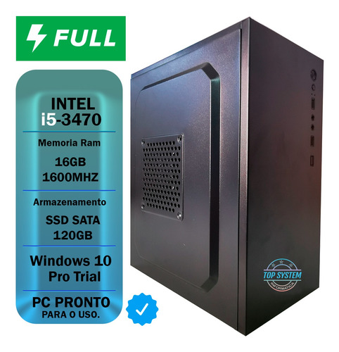 Pc Home Office Core I5 3470, 16gb Ddr3, Ssd 120gb