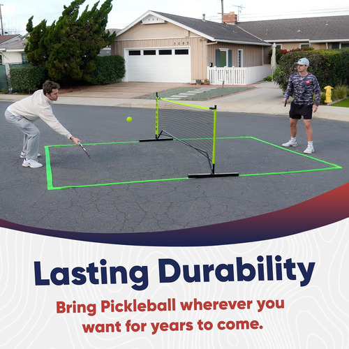 Mini Cancha De Pickleball - Red De 10' Y Líneas De 7'