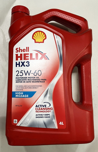 Aceite 25w60 Shell 4 Lt