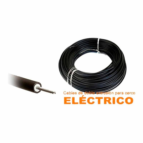 Imagen 2 de 2 de Cable Alta Tension Doblemente Aislado Cerco Electrico 100 Mt