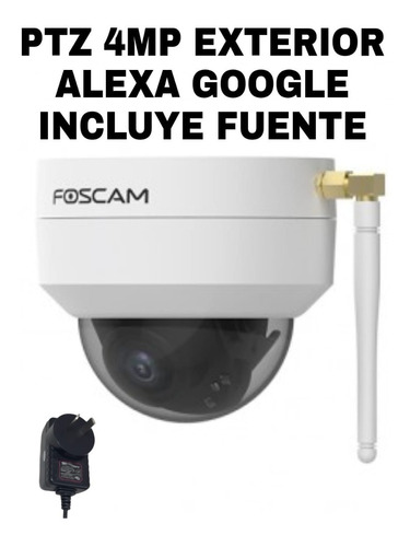 Minidomo Ptz Camara Seguridad Wifi Ext 4mp Alexa Goo H Fuent