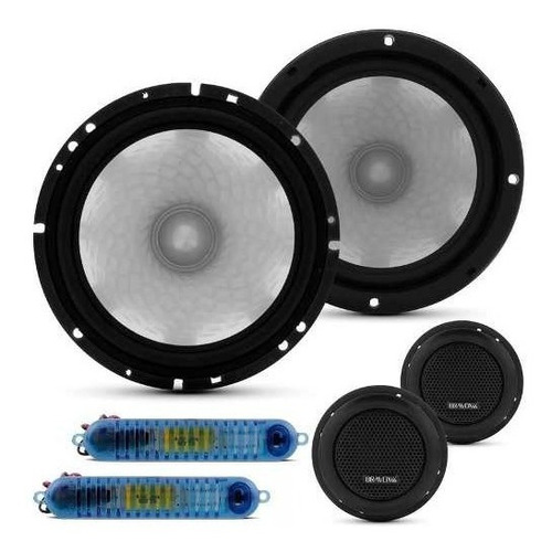 Falante 6 + Mini Tweeter Diamond Cs60d 60d Kit 2 Vias Bravox