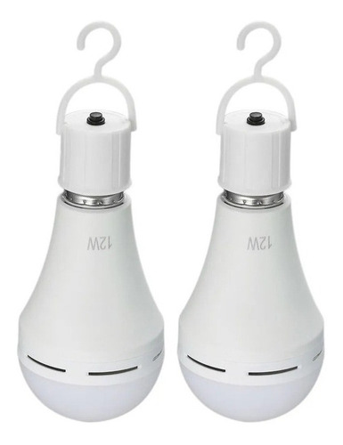 Luz De Emergencia Led Recargable Multifuncional 2pc12w