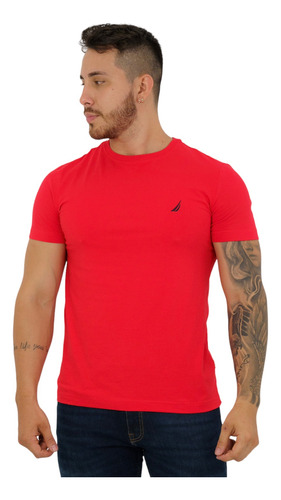 Camiseta Nautica Roja Hombre 27000v 6fo