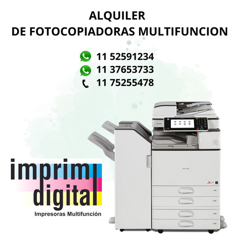 Alquiler De Fotocopiadoras Multifunción Byn Color