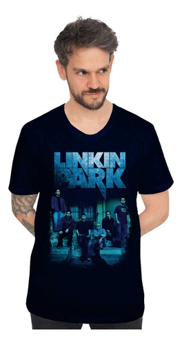 Linkin Park 767 Integrantes Rock Polera Estampada Dtf