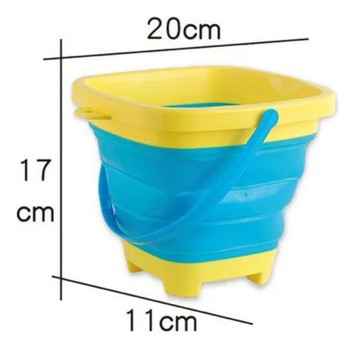 Balde Plegable Para La Playa Con Accesorios Para Niños/bebés