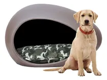 Comprar Cucha Eggys Grande Cama Perros Moises Colchon Almohadon Color Gris