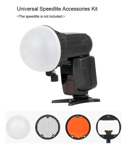 Kit De Accesorios Modificadores De Luz De Flash Speedlite Co