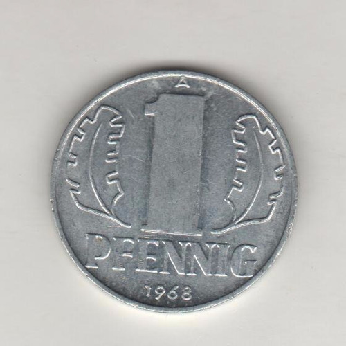 Alemania Democrática Moneda De 1 Pfennig 1968 A Km 8.1 - Xf