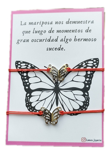 Pulseras Mariposas Para Compartir Regalo Amistad 