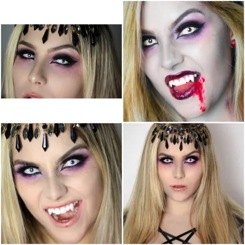 Pupilentes blancos zombie hot sale