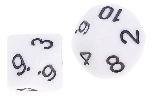 10pcs D10 Dados Dados Acrílicos Caras Para And Juegos