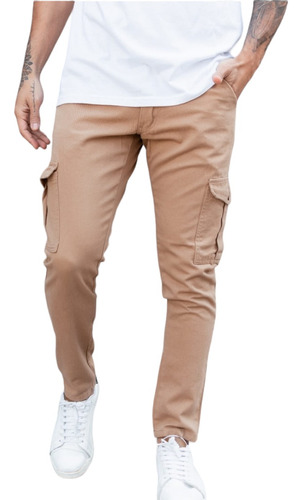 Pantalon Cargo De Hombre Bolsillos Pantalones