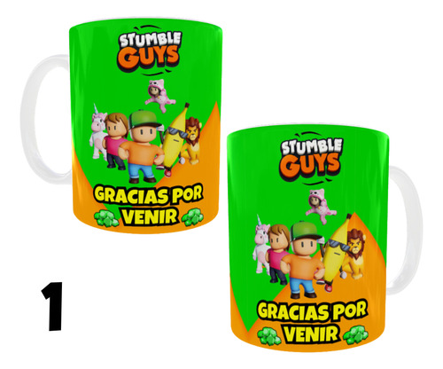 Taza Plástico Souvenir X35 Stumble Guys