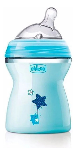 Kit Mamadeira Step Up 250ml Azul + 2 Bicos Reposição Chicco