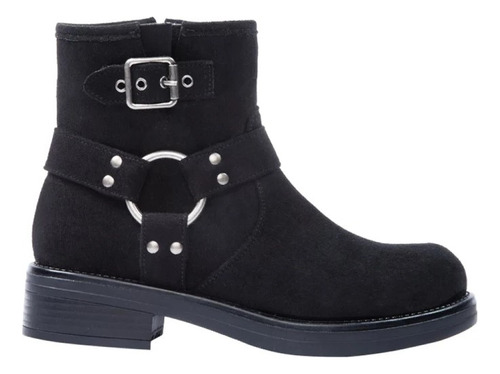 Bota De Dama Casual Tierra Bendita Ps15 Color Negro