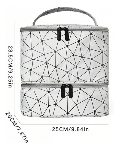Organizador Portátil De Esmaltes De Uñas Con Doble Capa
