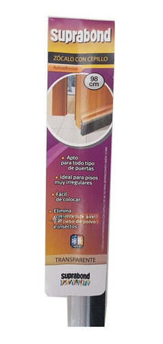 Zócalo Autoadhesivo Suprabond Con Cepillo 1m Marrón