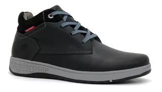 Botin Casual De Caballero Ri22-casse Negro.