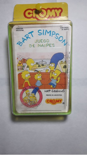 Cartas Bart Simpson Cromy Juegos De Naipe Srj