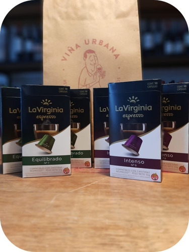 Cápsulas Café La Virginia Espresso Intenso + Equilibrado 60u