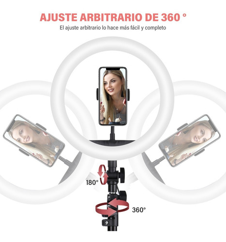 Anillo De Luz Para Selfie De 10 Pulgadas Con Trípode Led