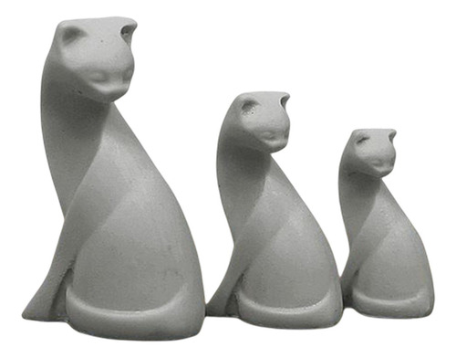 4 Figuras De Gato Bonitas Para Casa De Muñecas A Escala