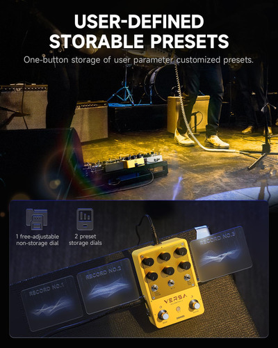 Pedal De Efeito Donner Delay & Reverb Versa Yellow Fall Ii