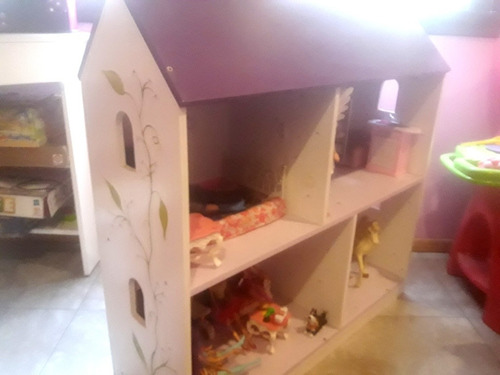 Casita Madera Laqueada Completa C/ Muebles. Escucho Ofertas!