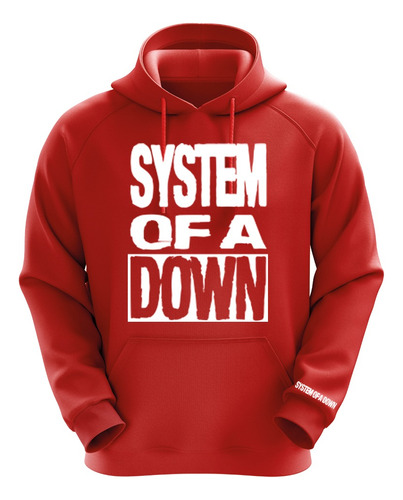 Polerón Rojo System Of A Down Diseño 2