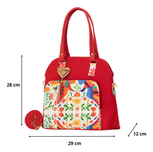 Bolso Yute Para Dama Fana Elora Rojo El Mejor Regalo