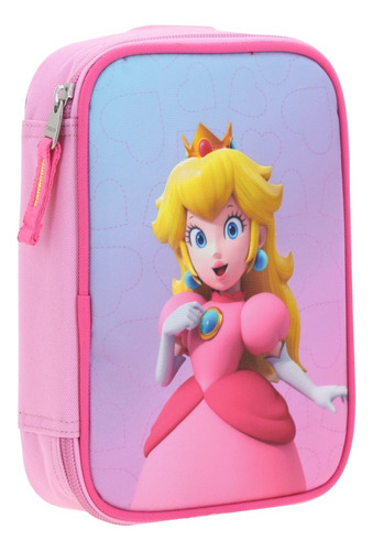 Kit Mochila Ruedas Kinder+lapicera Chenson Peach Kiut 2025 Rosa Claro Liso
