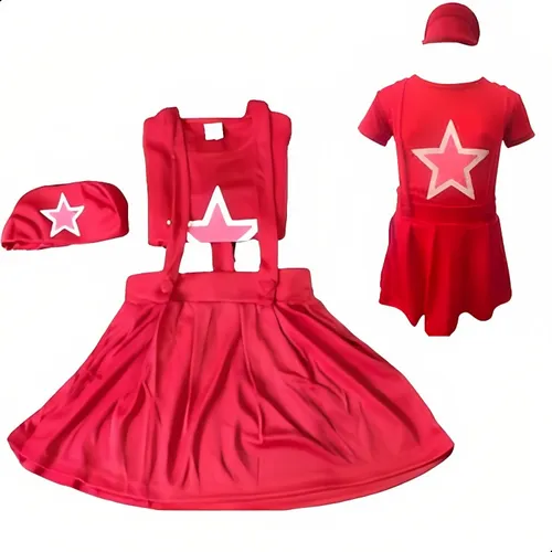Roupa aventureira cheap vermelha