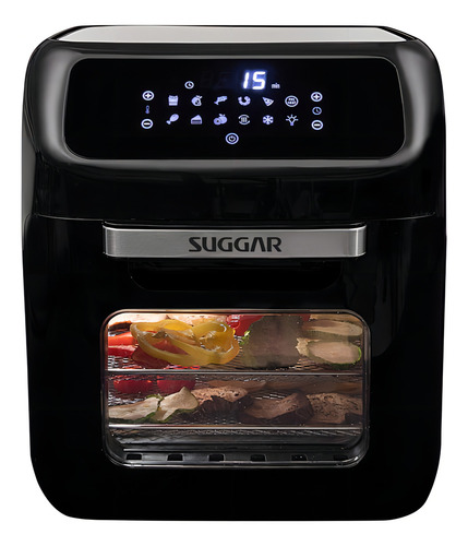 Fritadeira Air Fryer Oven 12 Litros Preto Suggar 220v