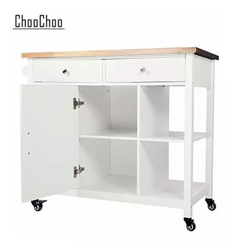  ChooChoo Carrito de cocina con ruedas con parte