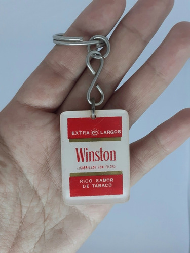 Yh Antiguo Llavero Cigarros Winston Bruce Lee Cambio Remato