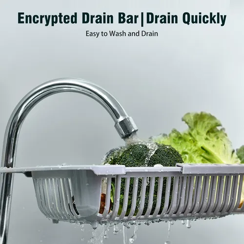 Escurridor Ajustable Cesta De Drenaje Cuadrada Extensible La