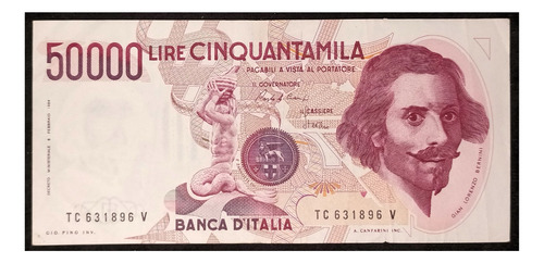Italia 50 Mil Liras 1984 Excelente Pick 113a