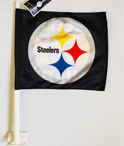 Bandera Para Auto, Steelers De Pittsburgh, Producto Oficial