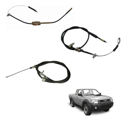 Kit Chicotes Freno Mano Cortos Pick Up D21 1994-2007 Cablex