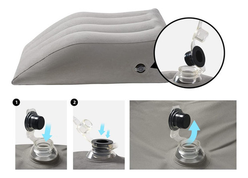 Elevación De La Almohada Del Pie Fácil De Inflar Cuña De