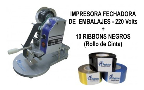 Impresora Fechadora Hot Stamping P/ Embalajes 220v