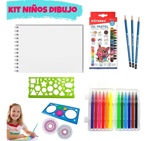 Kit De Arte Para Dibujar Niños Set  Dibujo Infantil Artista