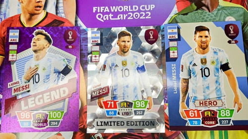 Tarjeta Lionel Messi Limited Adrenalyn Mundial Fifa Qatar