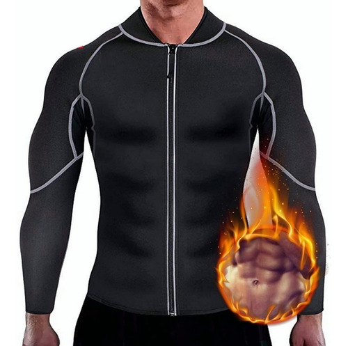 Gimnasio Camisa De Neopreno Sauna Manga Larga Shaper Cuerpo