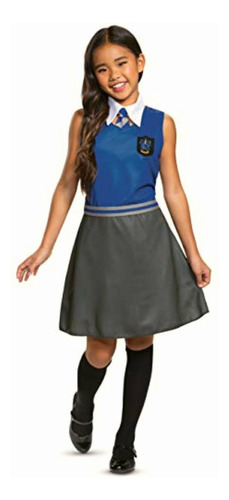 Harry Potter Ravenclaw Disfraz Clásico Para Niñas, Azul Y