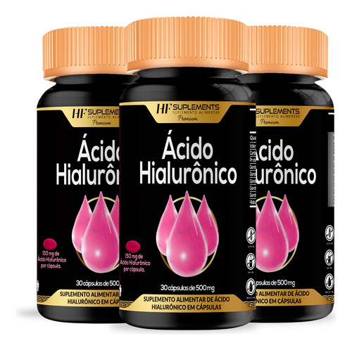 3x Acido Hialuronico 30caps