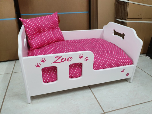 Berço Para Cães,cama Madeira,caminha,-tamanho G 80x55